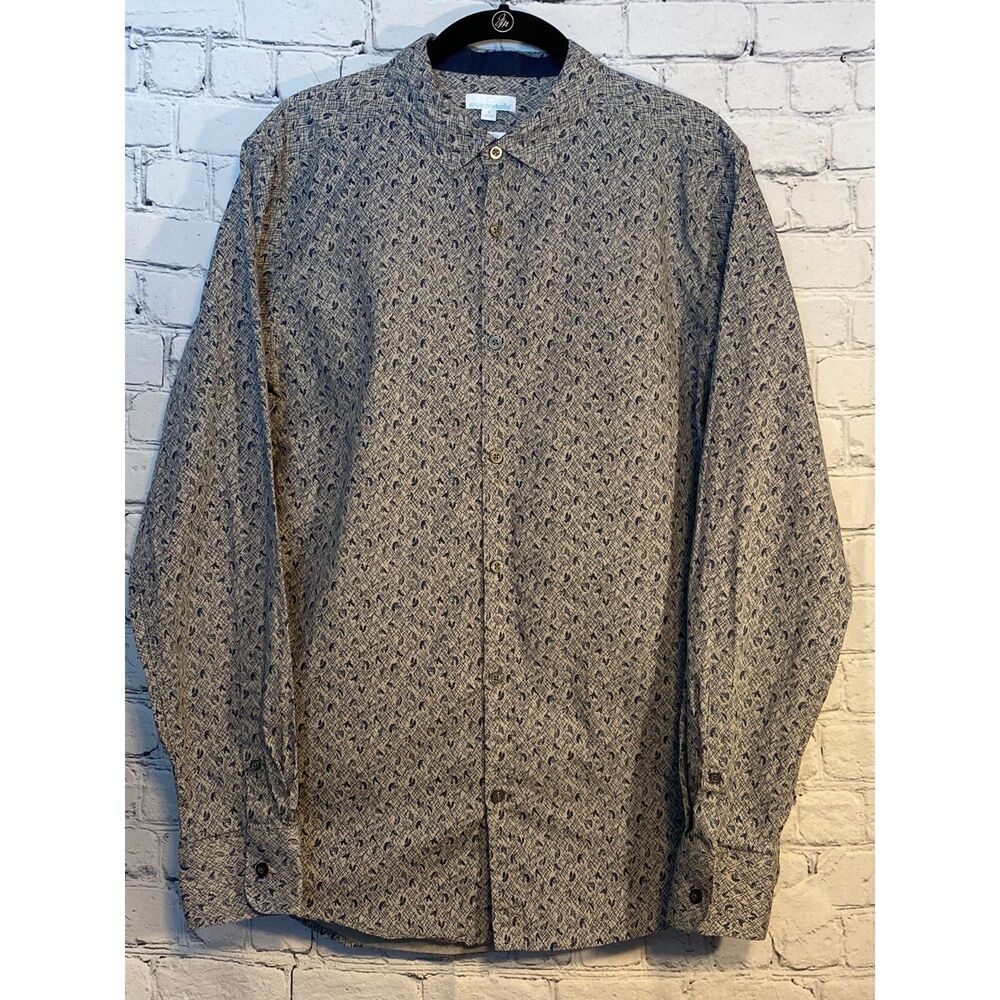 Envision Studio Men's Slim Fit Long Sleeve Button Up Shirt Size S